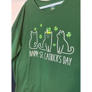 Way To Celebrate "Happy St. Catricks Day" Green XXXl (22) Long Sleeve T-Shirt